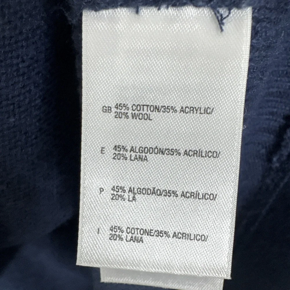 The‎ North Face Wool Blend Pullover Sweater Blue Knit Casual XL